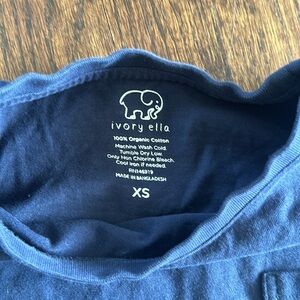 Long sleeve and short sleeve ivory Ella shirts